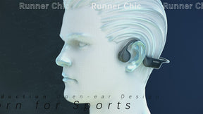 Nank(Naenka) Runner Chic Lightweight Bone Conduction Headphones Built-in Mic