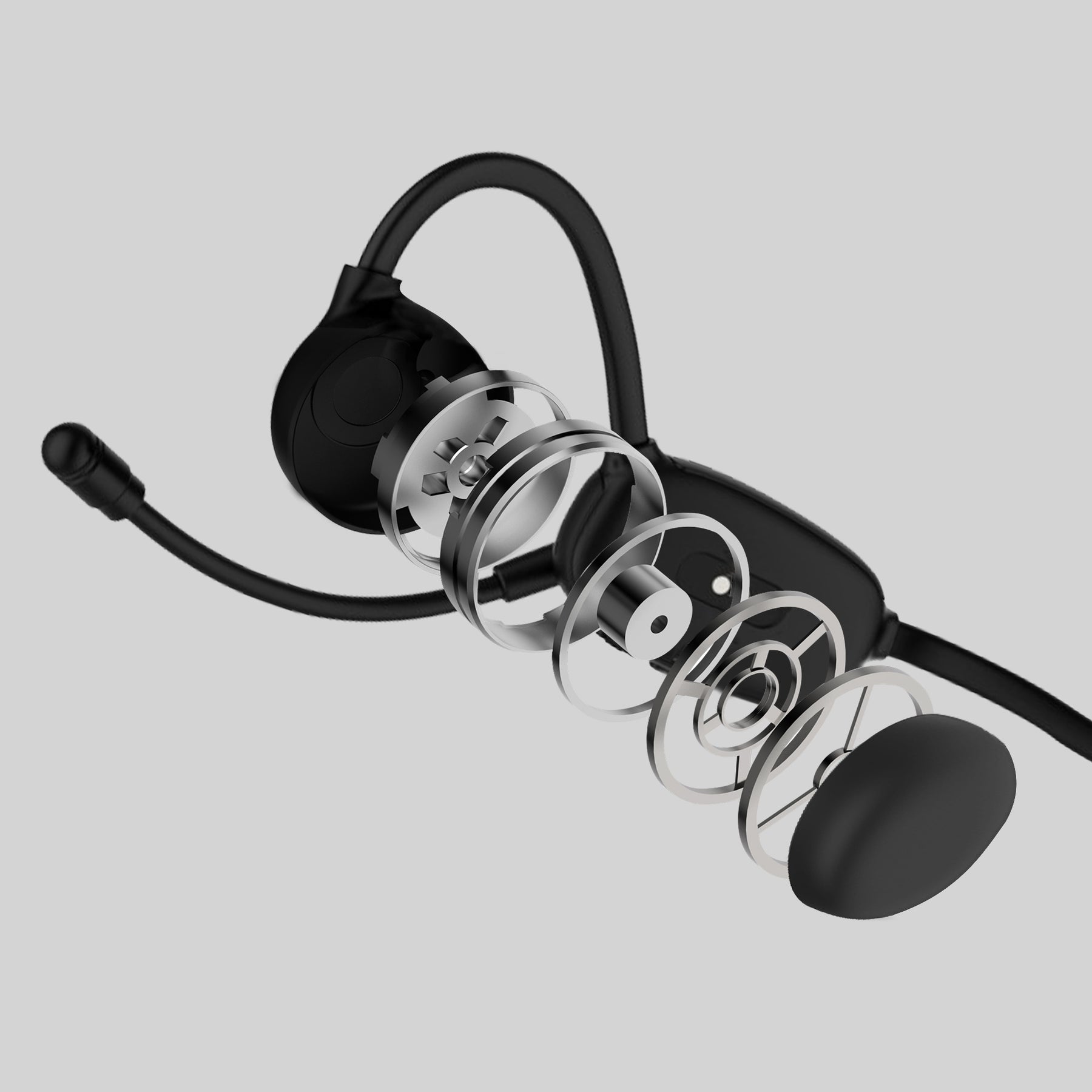 Nank(Naenka) Runner Caller Bone Conduction Headphones with Microphone