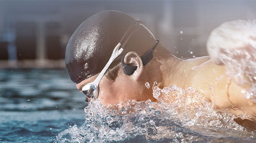 Nank bone conduction headphone for swimming