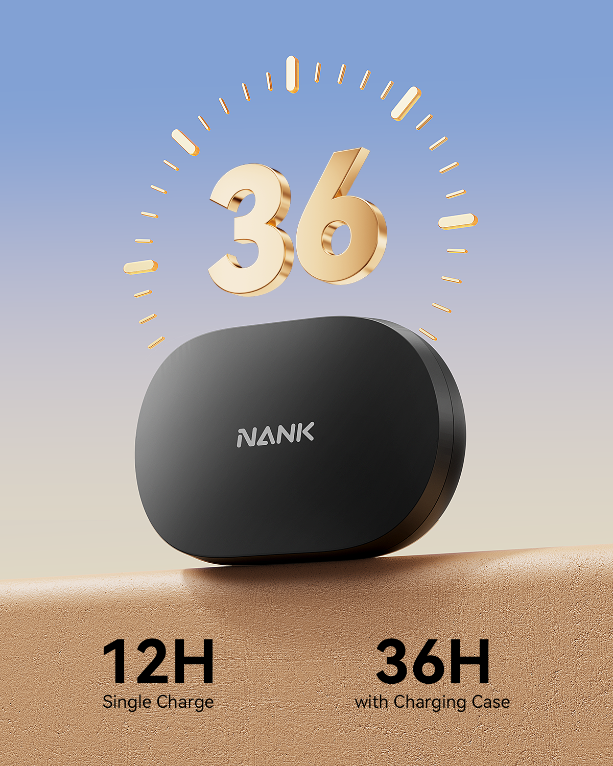 Nank OE Mix Open-ear Lightweight Wireless Earbuds for Sports