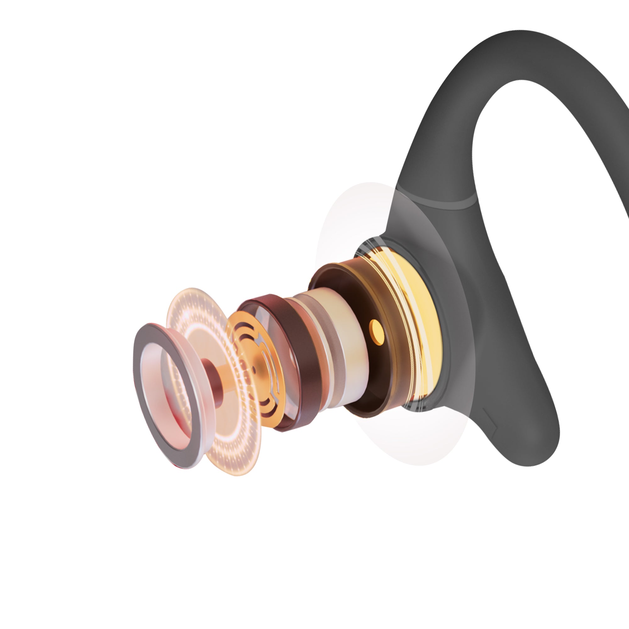 Naenka bone conduction headphones have a unique vibration optimization